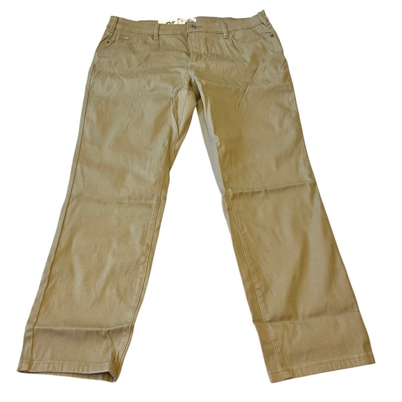Jachs Girlfriend New York Pants - Jachs Girlfriend New York Tan Straight‎ Leg Ankle Pants Size 14